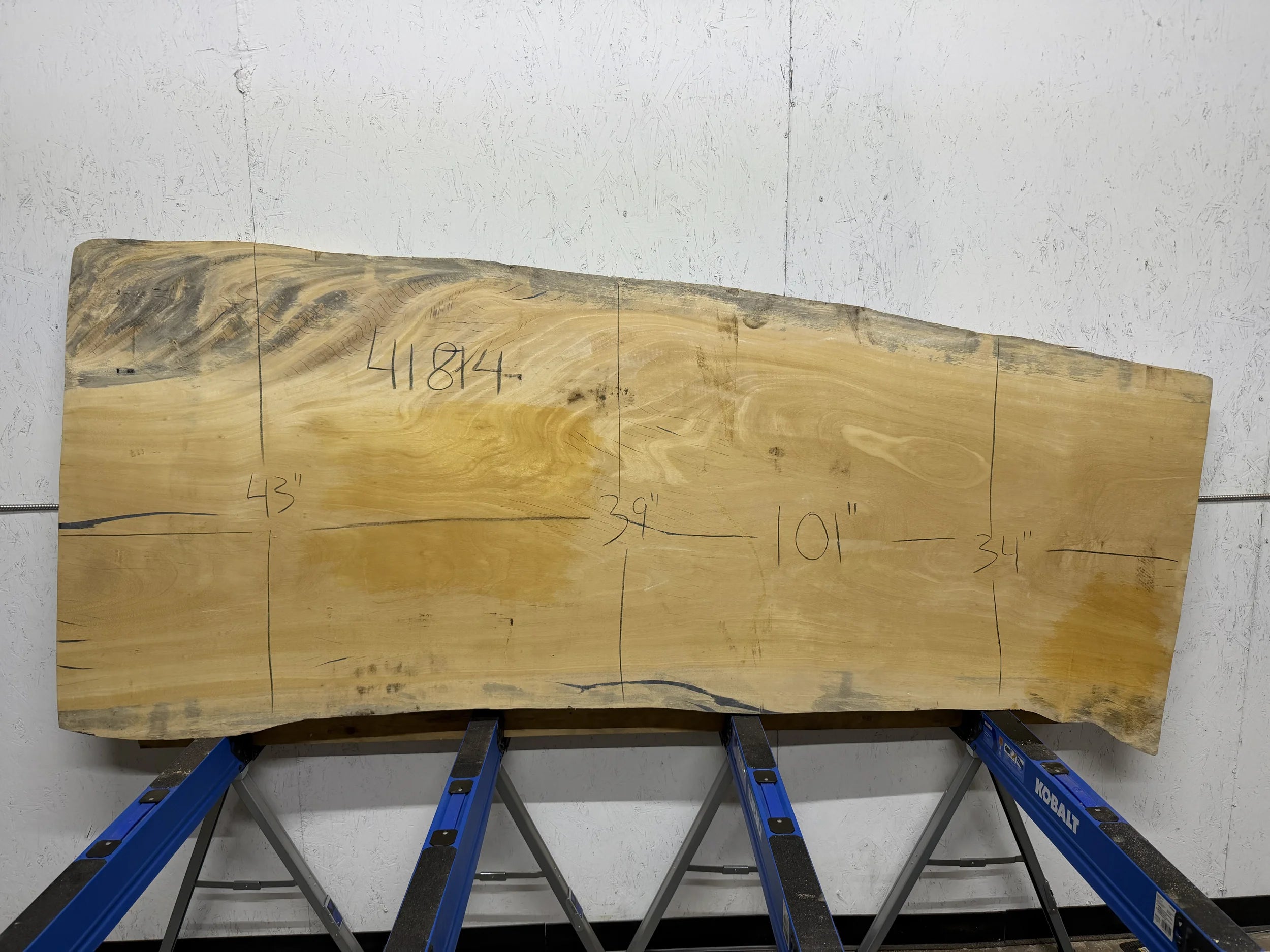 102" GAVILAN LIMON Live Edge Dining Slab – Natural Grain 2" Thick