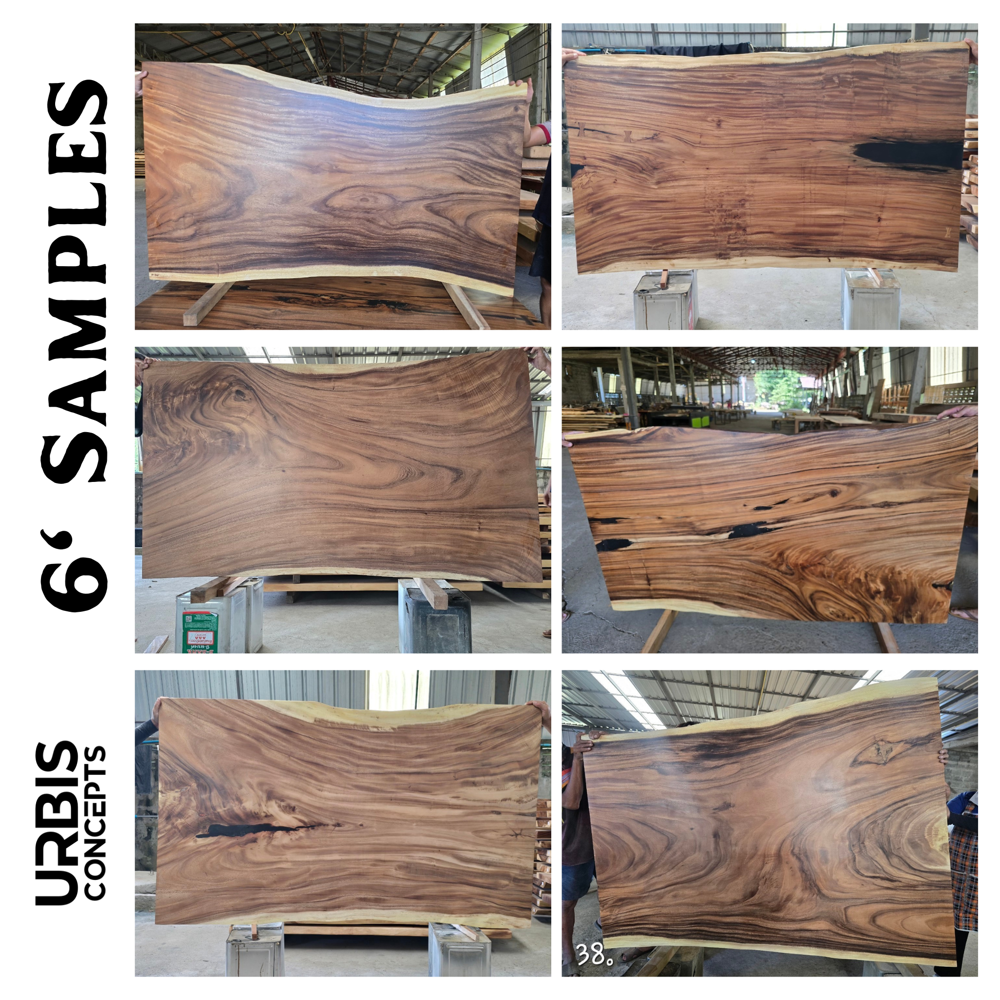 Image of  - a live edge  slab,  long,  wide, and  thick.