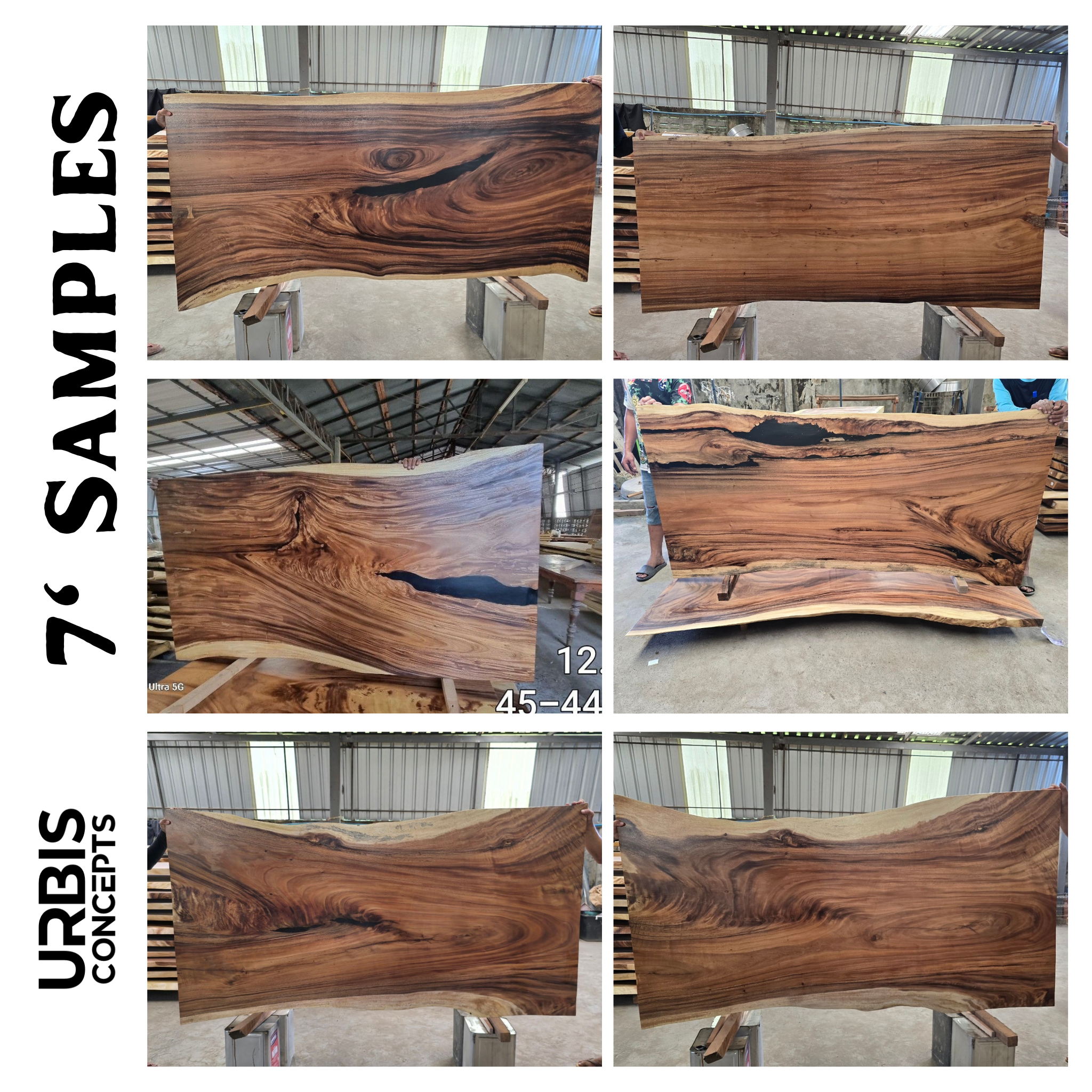 Image of  - a live edge  slab,  long,  wide, and  thick.