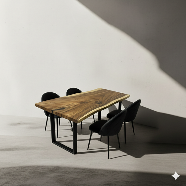 Image of 5FT Live Edge Slab - a live edge  slab,  long,  wide, and  thick.