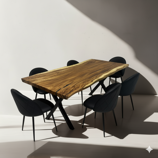 Image of 6FT Live Edge Slab - a live edge  slab,  long,  wide, and  thick.