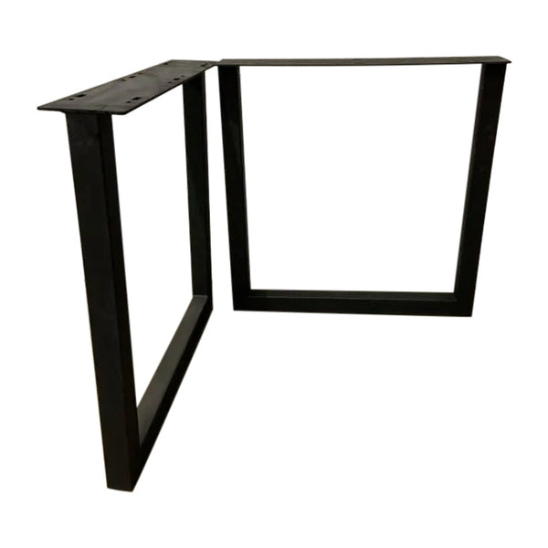 Image of U Bench Legs - a live edge  slab,  long,  wide, and  thick.