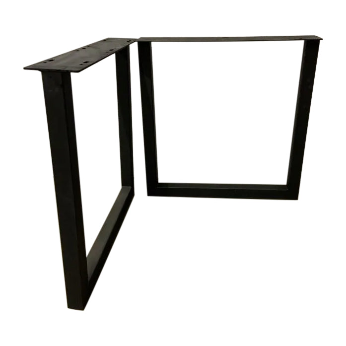 Image of U Bench Legs - a live edge  slab,  long,  wide, and  thick.