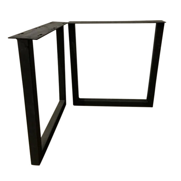 Image of U Dining Legs - a live edge  slab,  long,  wide, and  thick.