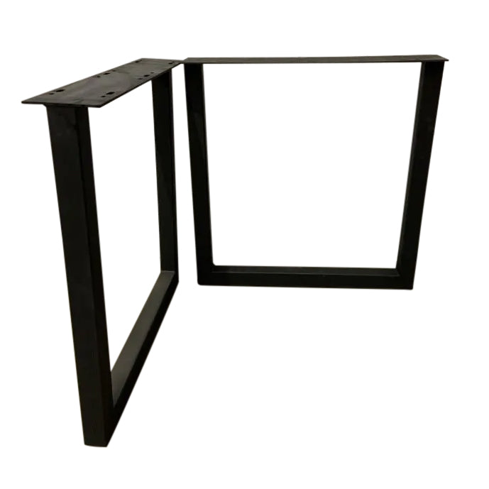 Image of U Dining Legs - a live edge  slab,  long,  wide, and  thick.