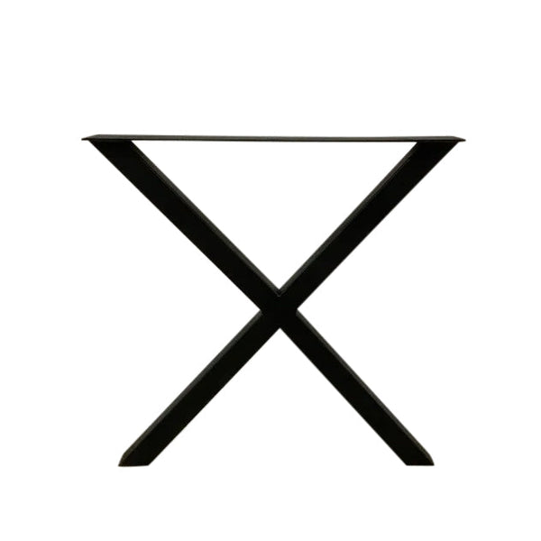 Image of X Bench Legs - a live edge  slab,  long,  wide, and  thick.