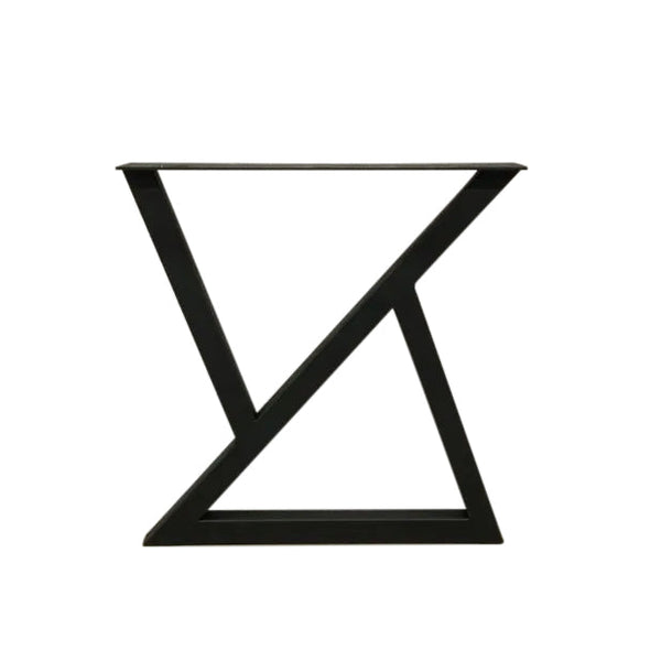 Image of Z Bench Legs - a live edge  slab,  long,  wide, and  thick.