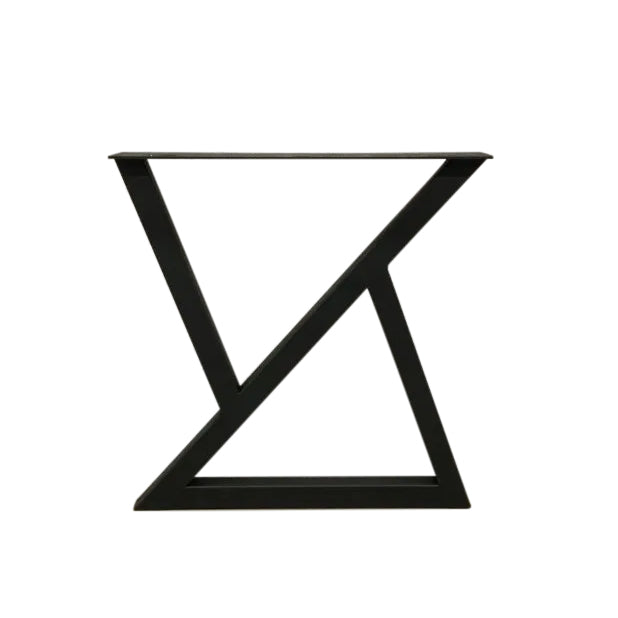 Image of Z Bench Legs - a live edge  slab,  long,  wide, and  thick.