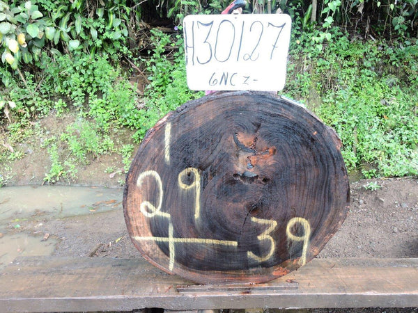 Image of PAROTA - 39x29x2 Inches - H30127GNC - a live edge PAROTA slab, 39 Inches long, 29 Inches wide, and 2 Inches thick.