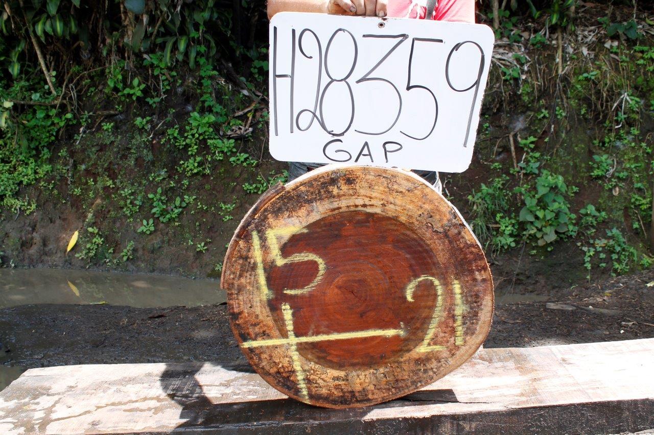 Image of JATOBA - 21x15x2 Inches - H28359GAP - a live edge JATOBA slab, 21 Inches long, 15 Inches wide, and 2 Inches thick.