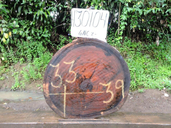 Image of PAROTA - 39x33x2 Inches - H30104GNC - a live edge PAROTA slab, 39 Inches long, 33 Inches wide, and 2 Inches thick.